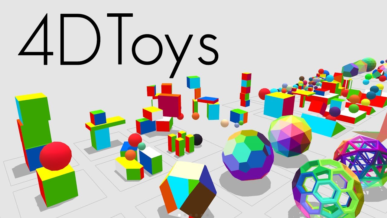 Miegakure | 4D Toys: a box of four-dimensional toys, and how objects bounce and roll in 4D